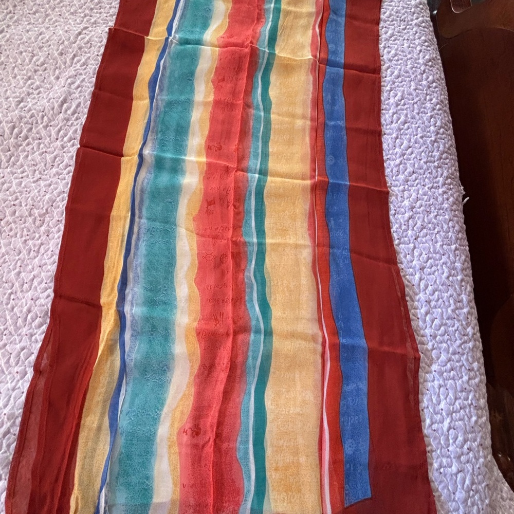 Chico's Distinct Design Shawl Wrap in Multi-Color
